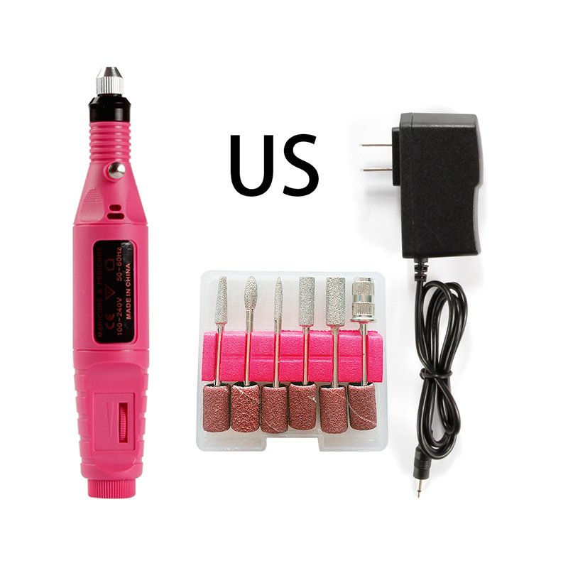 Apparecchi elettrici per Manicure Pedicure USB Macchina Del Trivello Del Chiodo Della Cuticola Remover Gel Unghie Artistiche Punte da Trapano Fresatura Rettifica Frese E Taglierine Per Micro SIM: GJ1451US