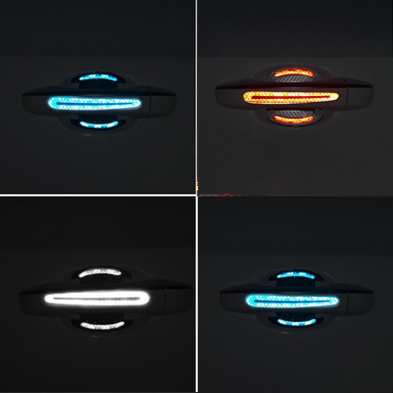 Voiture autocollant réfléchissant poignée de porte Protection bol de porte pour Peugeot 3008 208 308 508 408 307 4008 voyageur Expert