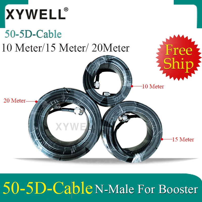 10/15/20/30Meter 50ohm Kabel Top 5D Coaxiale Kabel N Male naar N male voor 2g 3g 4g Signaal Booster Repeater en 4g Antennes