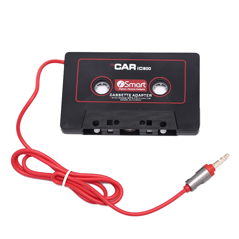 110Cm Universele Audio Tape Adapter 3.5Mm Jack Plug Zwarte Auto Stereo Audio Cassette Adapter Voor Telefoon MP3 Cd Speler