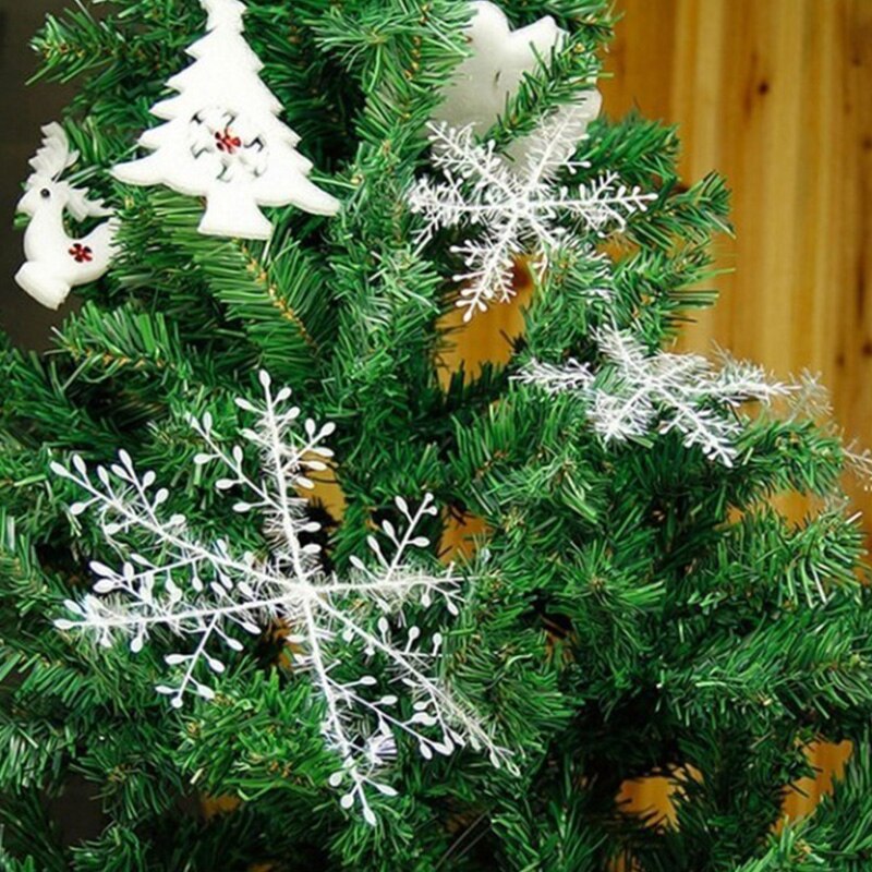 3 stuks sneeuwvlokkerstversiering kerstboomversiering