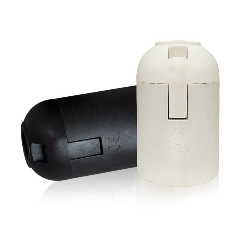 1 st diy  e27 fattnings  e27 ledde plast lamphållare  e27 edisongänga glödlampa hylshållare lampa tillbehör armatur