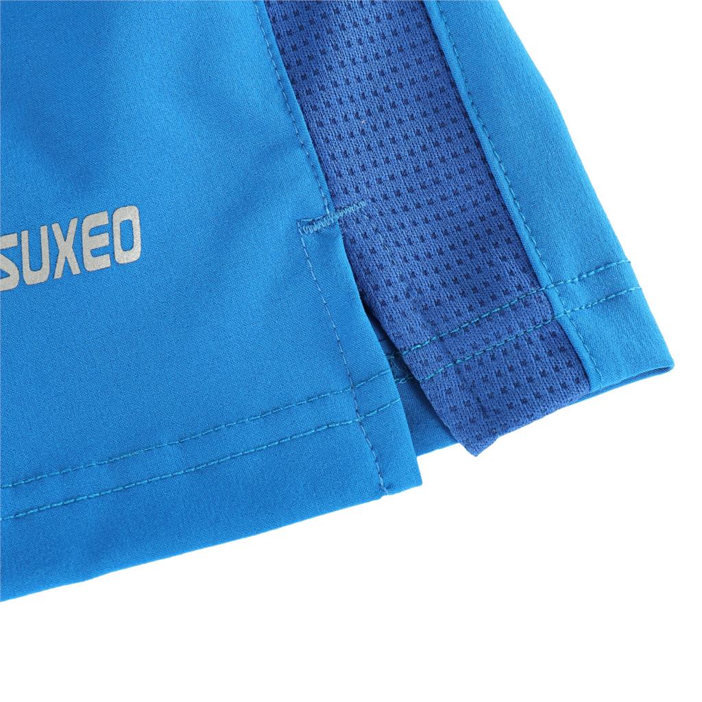Arsuxeo herr snabbtorkande sport löparshorts träning jogging träningsshorts fickor gymkläder lös passform
