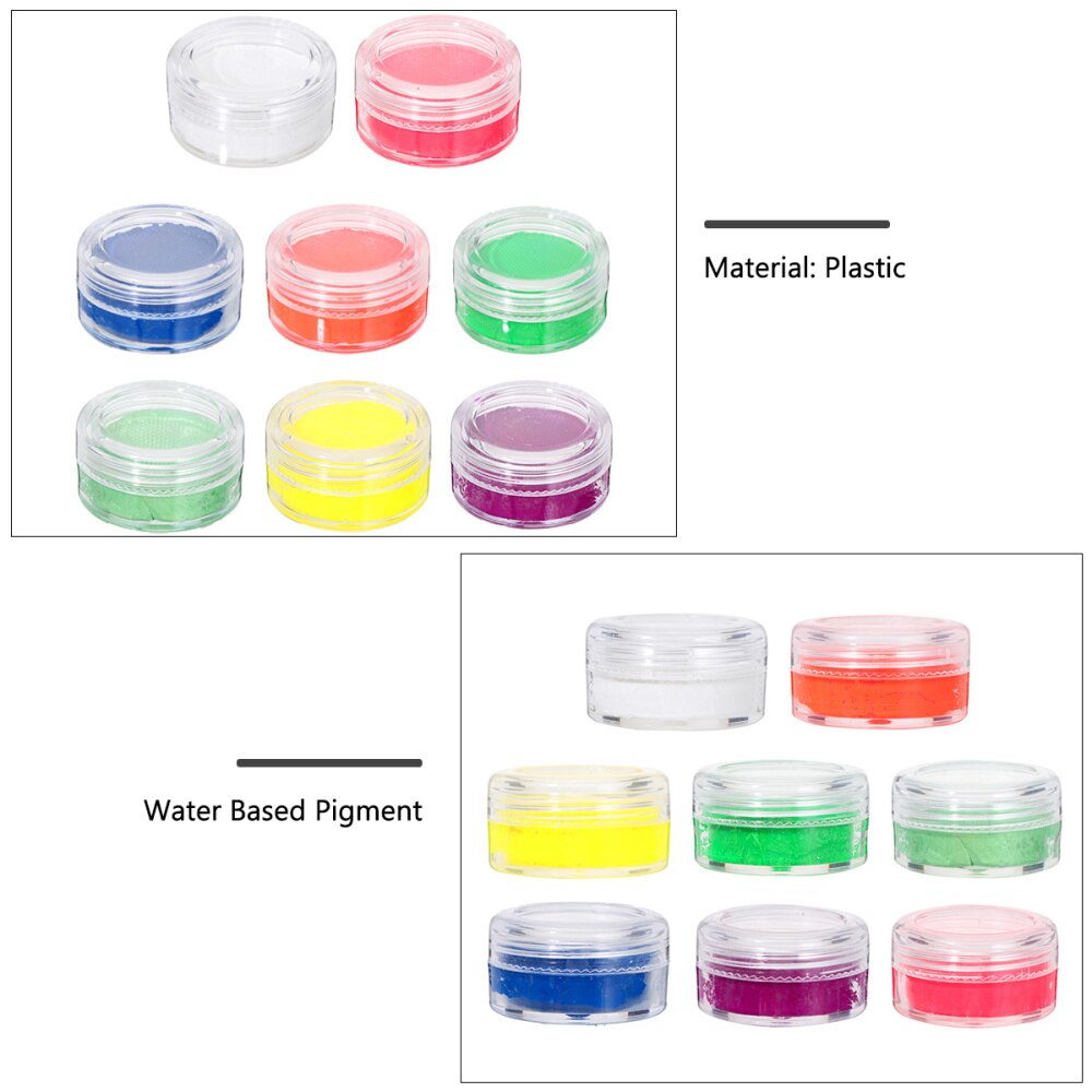 8pcs Decorative Useful Body Painting Pigments Body Paints for Halloween Carnival Show