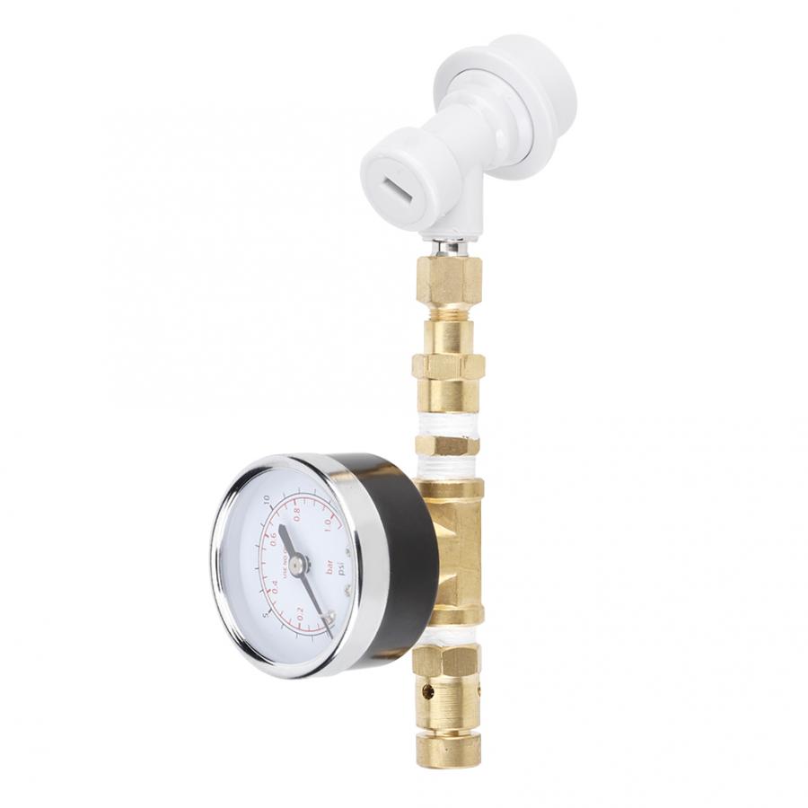 Brass Water Pressure Reducing Maintaining Valve 0-15psi (0-1bar) Regulator Adjustable Relief Valve Gauge