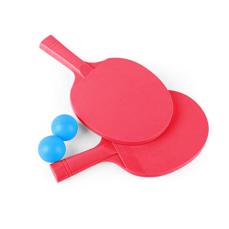 2 PCS Children Table Tennis Rackets With Two Table Tennis ABS Table Tennis Bats For Kids Family Game Exercising Hands Feet TXTB1: 02