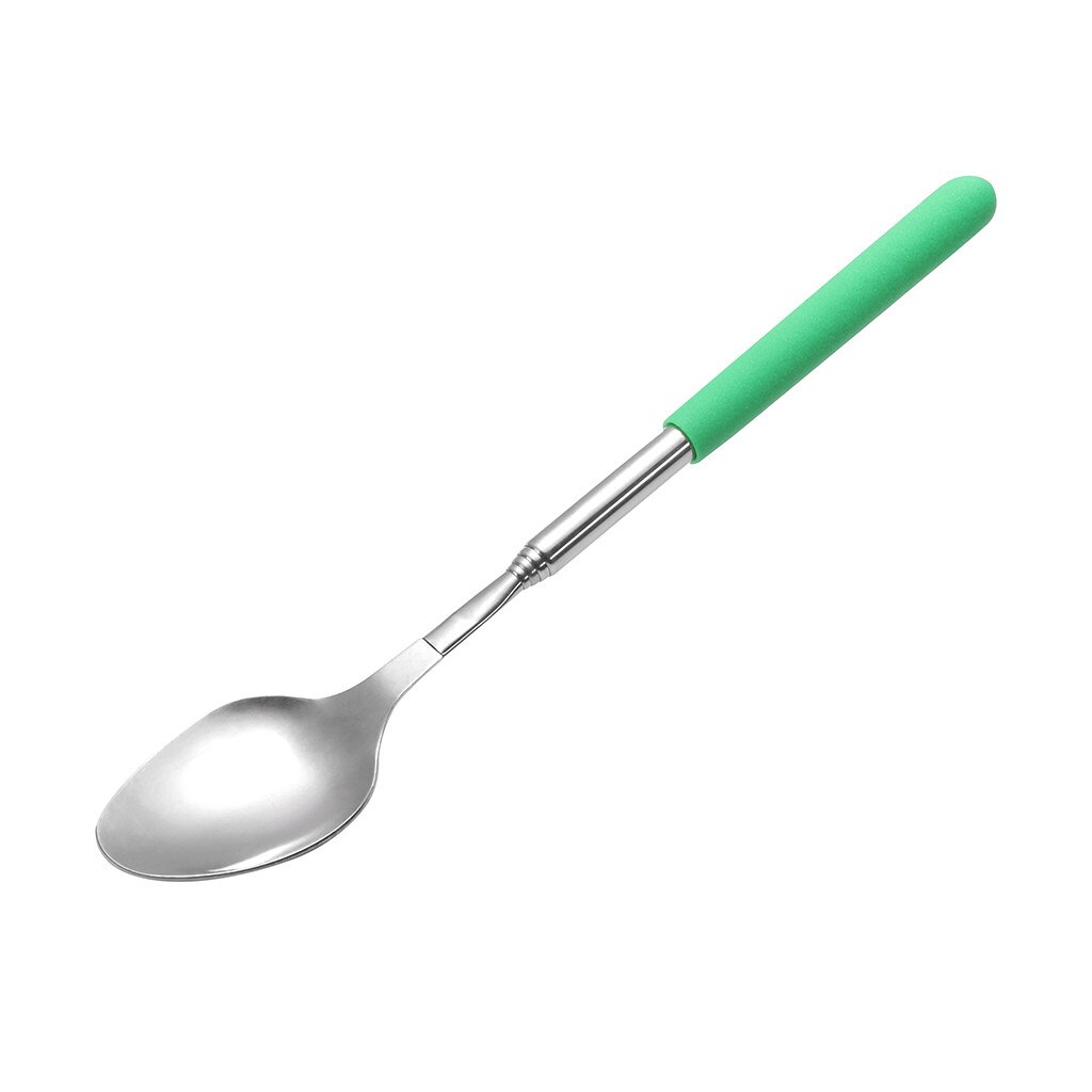 Funny Spoon Extension Long Extendable Telescopic Freeloader Trick Prank BBQ Tool Home kitchen tool accessories tableware посуда: D