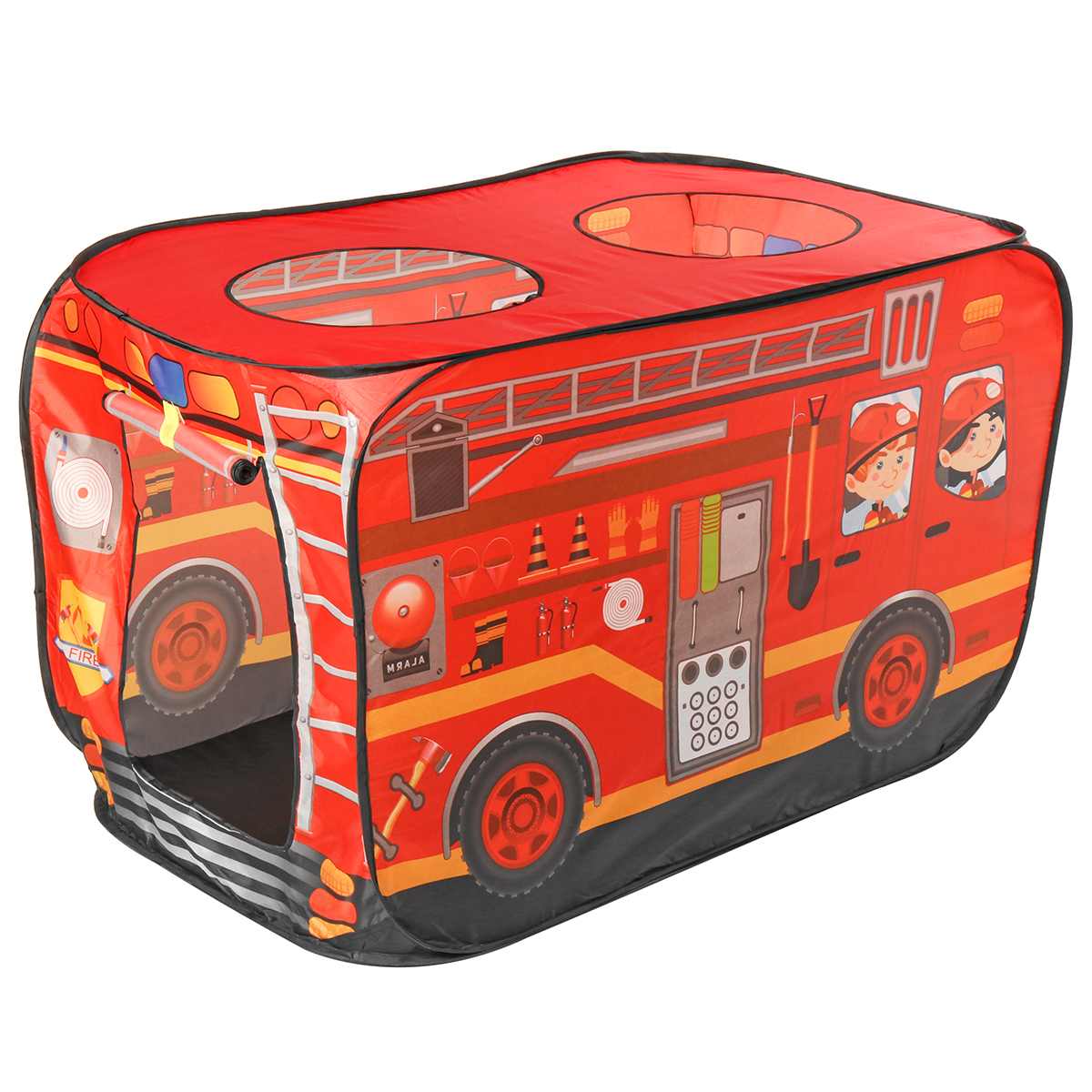 Game House Play Tent Fire Truck Bus Foldable Up Toy Playhouse Cloth Children's Toy Tent Firefighting Model House Bus: Fire Truck