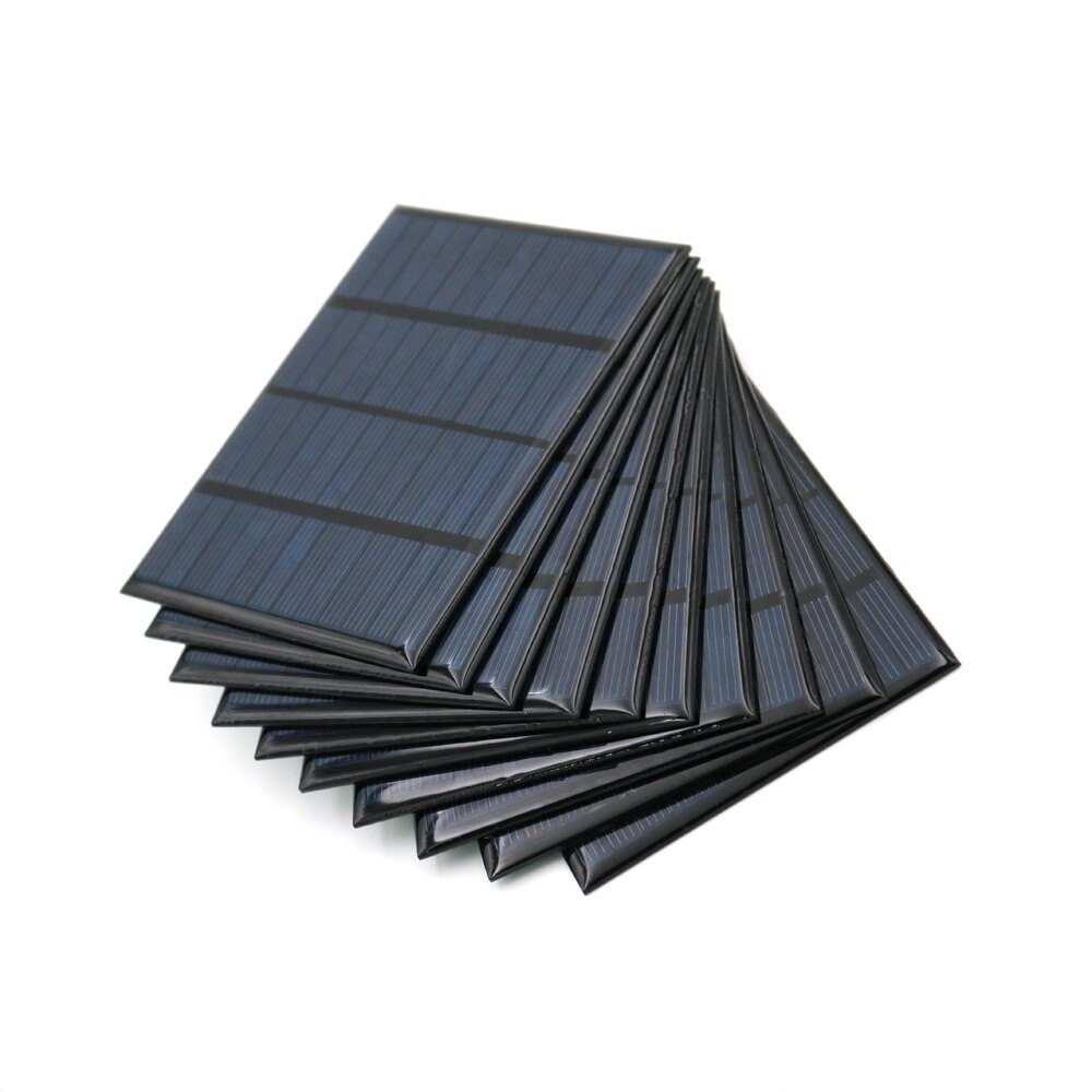 10Pcs Zonnepaneel 12 V Dc Mini Solar Kit Diy Voor Batterij Mobiele Telefoon Opladers Draagbare 12 V Volt 1.5W 1.8W 1.92W 2W 2.5W 3W 4.2W