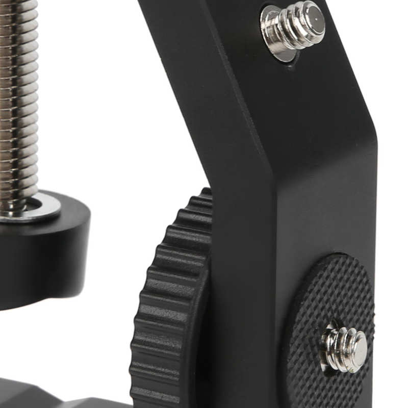 ball head tripod head Desk Camera Mount Stand Aluminum Tabletop Desk C Clamp Light Stand with 1/4in Screw head ballhead