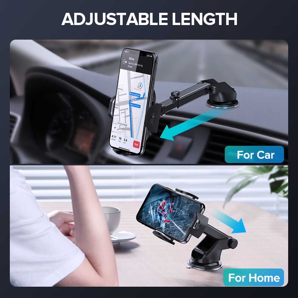 Getihu 360 Graden Sucker Auto Telefoon Houder Flexibele Mobiele Stand Smartphone Ondersteuning Gps Mount Voor Iphone 11 X Xiaomi samsung