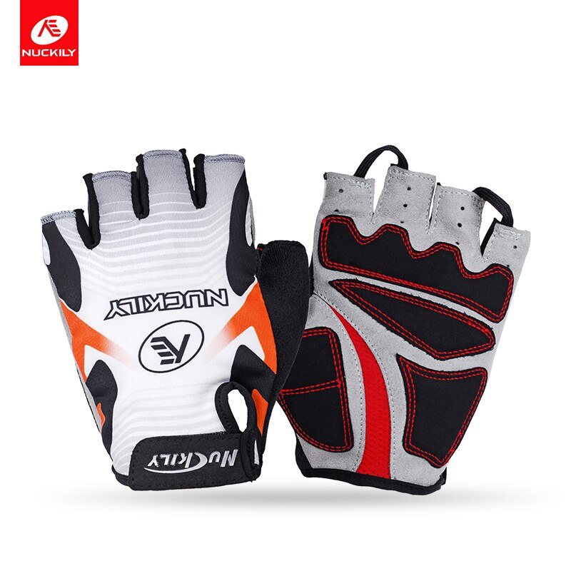NUCKILY Short Finger Cycling Gloves Polyester Road Bike Hand Wear For Adults N3555