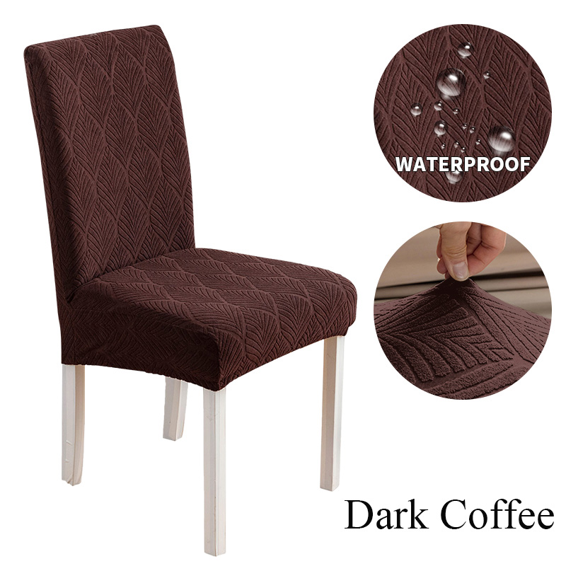 1/2/4/6pcs Waterproof chair cover suitable for all seasons and scenes high elasticity suitable for a variety of chair types.: Chocolate / 60*210cm