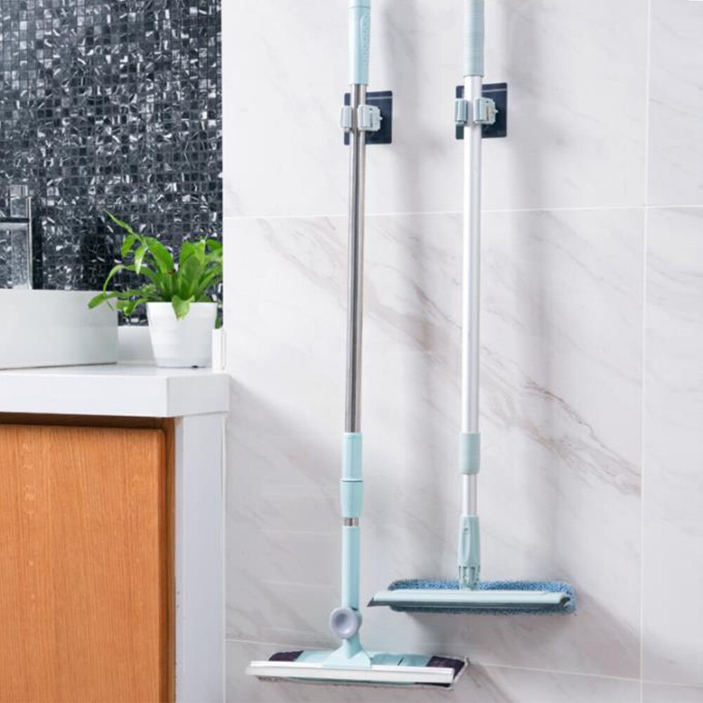Self-Adhesive Sweep Broom Mop Pole Handle Holder Clip Bathroom Multi-functional Seamless Mop Hook Clip