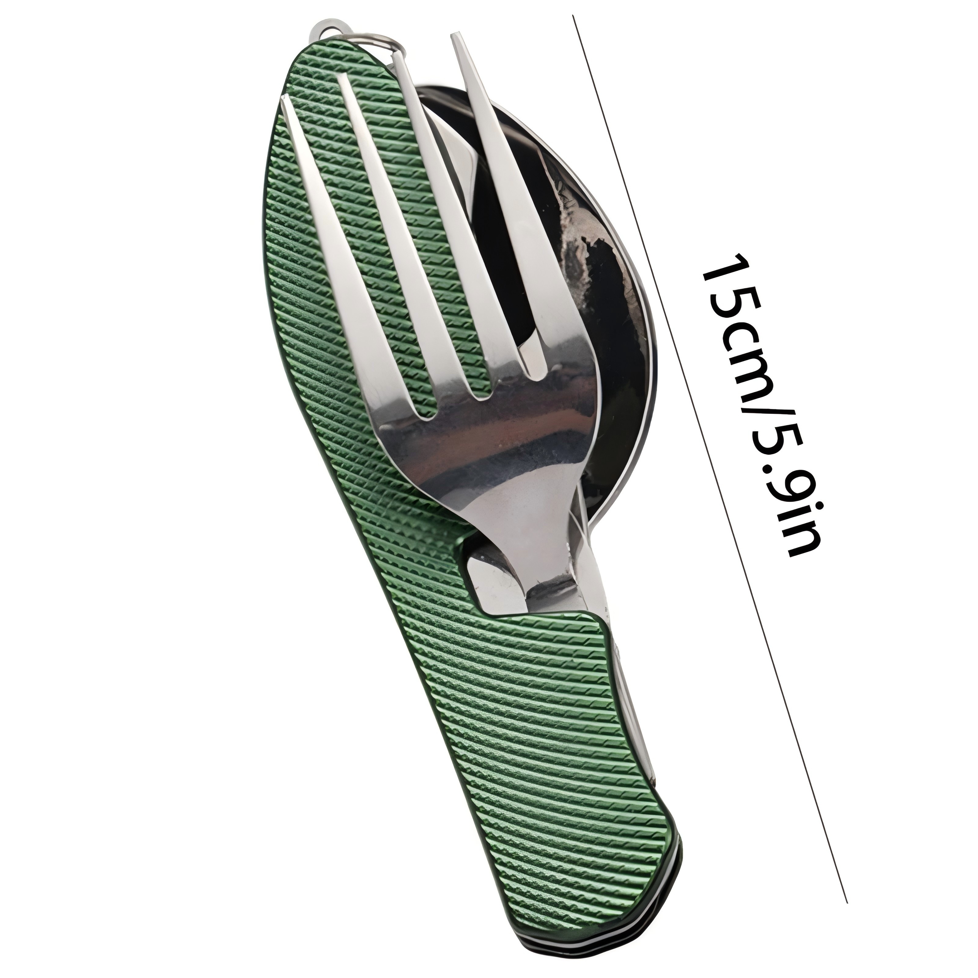 Zusammenklappbares Camping-Utensilien-Set – multifunktionales Messer, Gabel, Löffel-Kombination für Outdoor-Aktivitäten und Sport, Camping, Picknick, Reisen