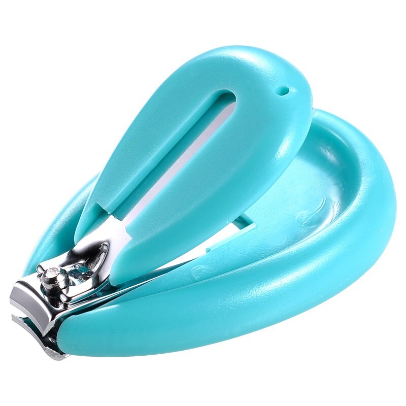 7 Colors Baby Nail Clippers Safety Infant Nail Trimmer Scissors Kids Finger Toe Cutters Shower: Blue