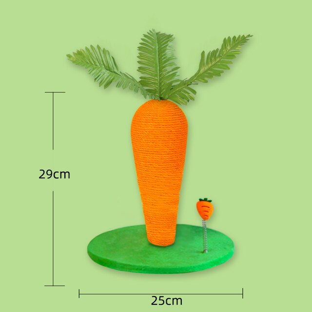 Cat Scratching Board Red Watermelon Shaped Sisal Cat Scratching Mat: E