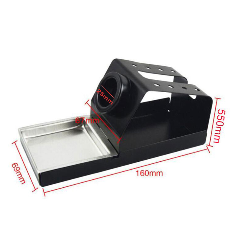 Universal 936 Soldering Iron Station Stand Stable Welding Solder Iron Tips Holder with Brass Wire Ball Tip Cleaner