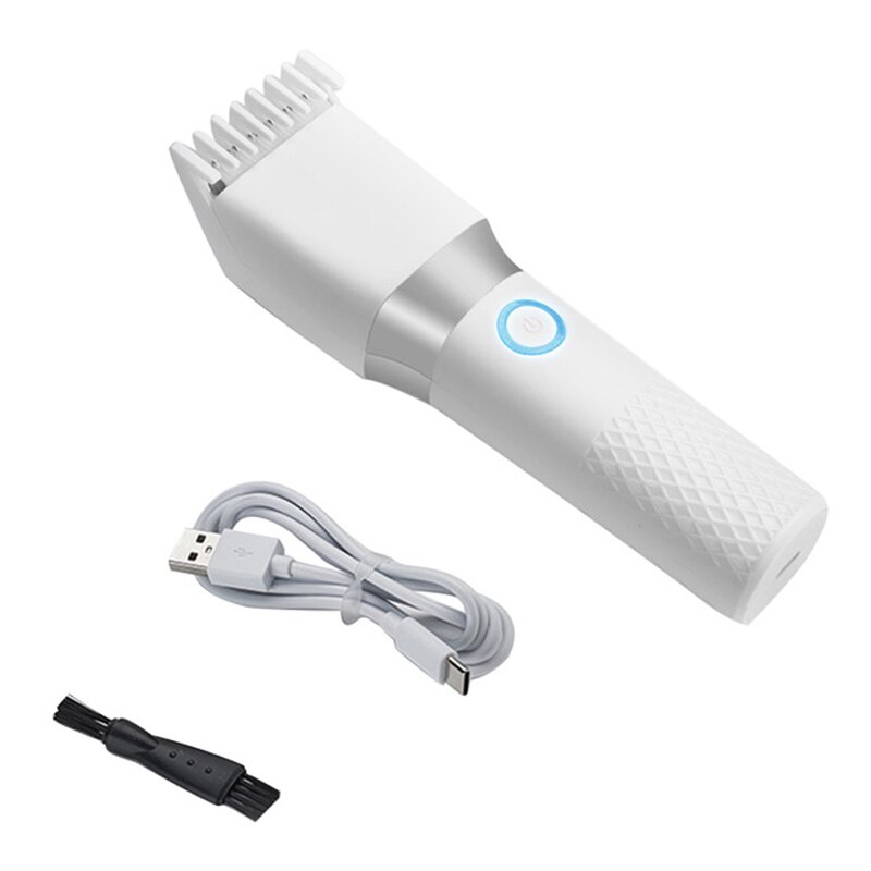 Adjustable 3-21mm Hair Trimmer For Men Hair Clipper Strong Power Hair Cutting Machine Low Noise Hair Clippers Men: White