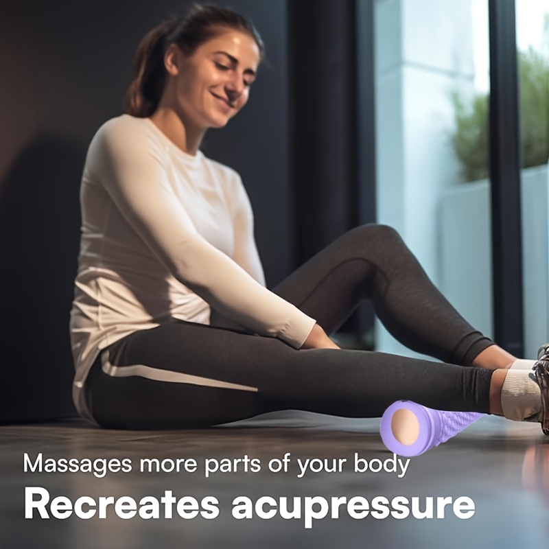 1PC Voetmassage Massage Roller Kalfspier Ontspanning Roller Plastic Yoga Handmatige Voetmassage voor Kalf Taille Massage Tool