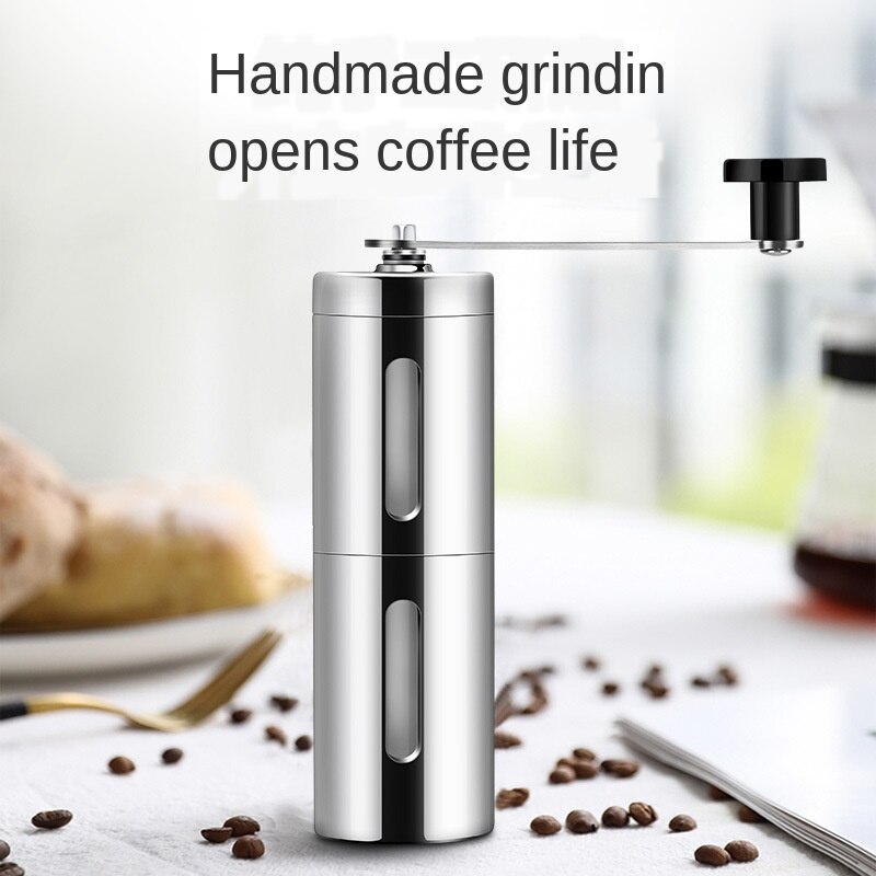 Portable Coffee Grinder Mini Stainless Steel Hand Manual Handmade Coffee Bean Burr Grinders Mill Kitchen Tool Crocus Grinders