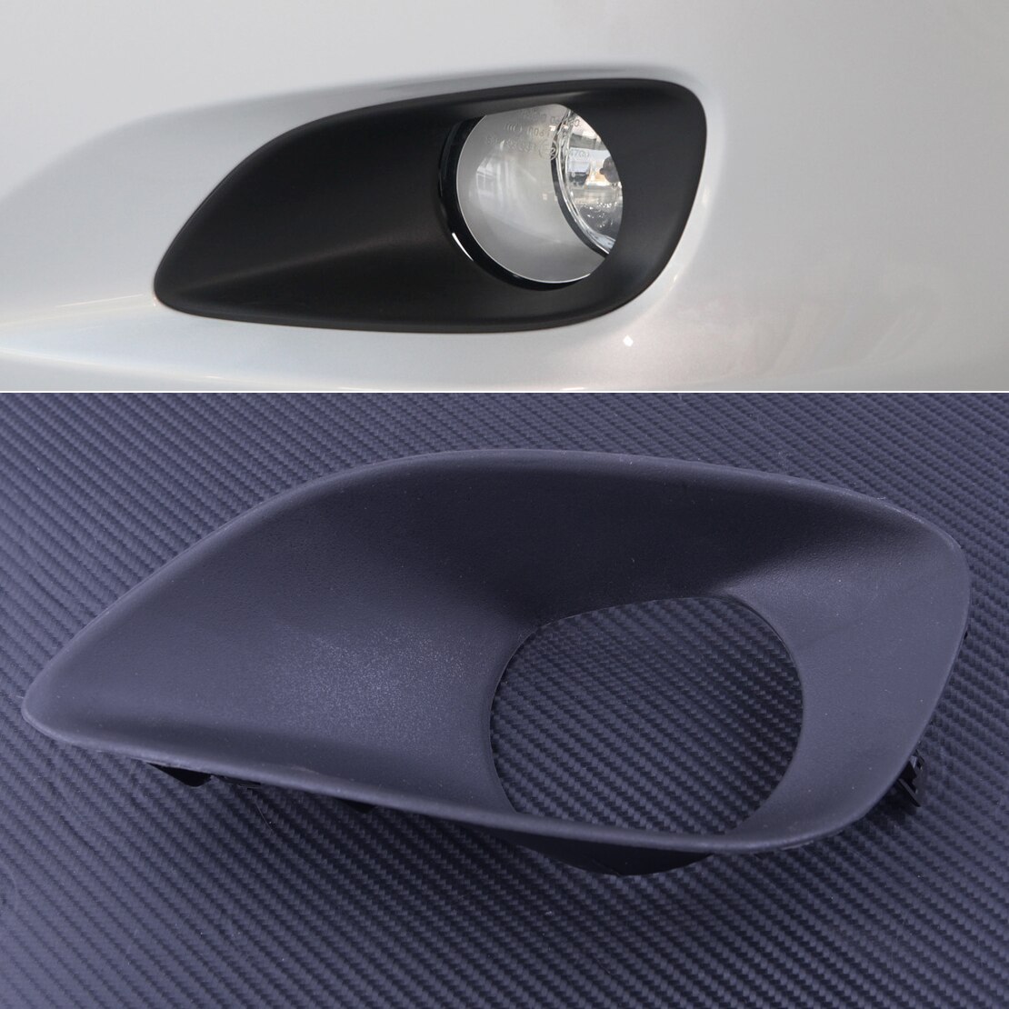 Dwcx Auto Zwart Links Mistlamp Lamp Cover Trim Plastic Fit Voor Toyota Yaris Belta Vios Limo 2007