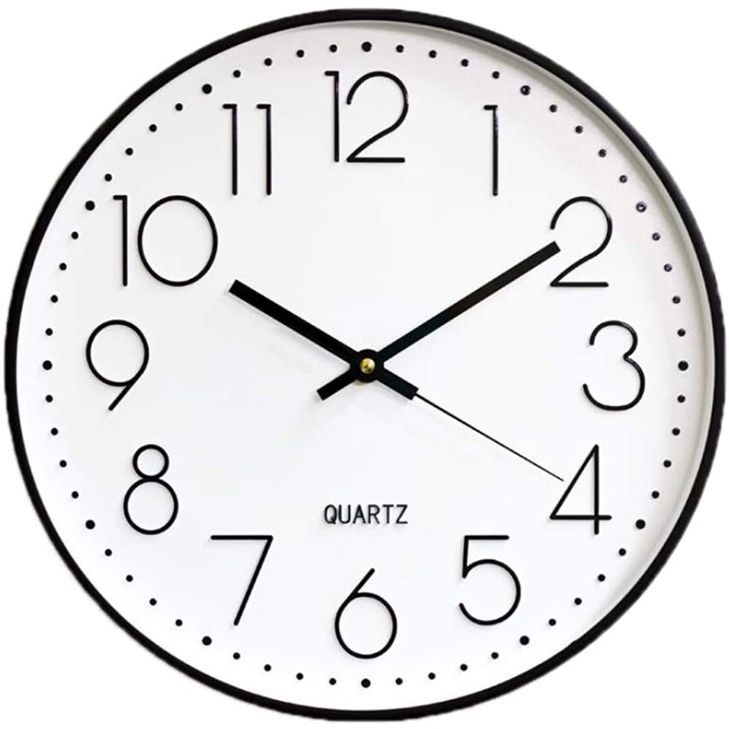 Wall Clock Battery Operated, Silent &amp; Large Wall Clocks For Living Room Kitchen Decor,Modern Style &amp; Easy To Read: Light Purple