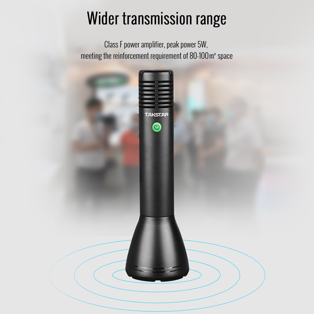 TAKSTAR DA5 Mini Handheld Amplifier 5W Amp Microphone/ Power Amplifer/ Speaker 3-in-1 Built-in Rechargeable Lithium Battery