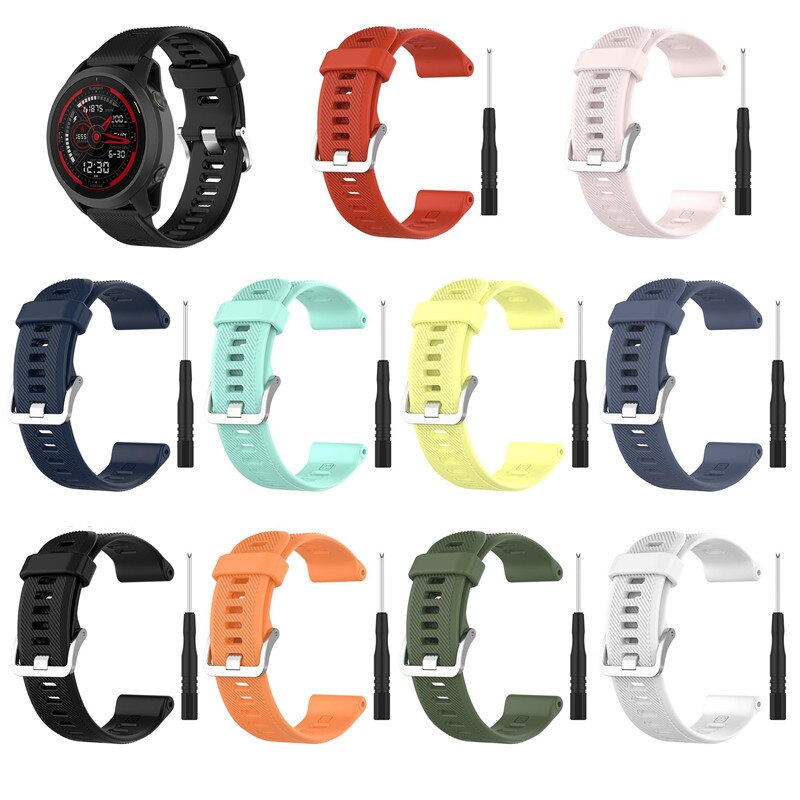 Correa de silicona para reloj Garmin Fenix 5/5 Plus/Forerunner 935 945 lite 745/Approach S60/Quatix 5, Correa deportiva de repuesto, 22mm