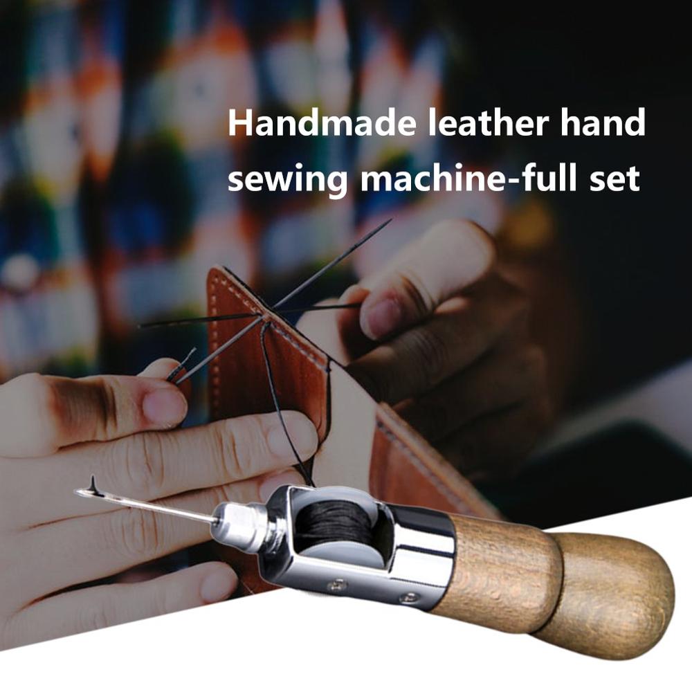 Handmade Leather Hand Stitching Machine DIY Hand-stitched Cow Leather Carving Leather Tool