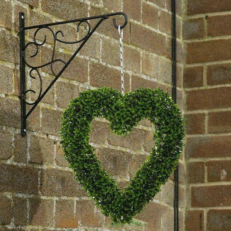 2X Garden Products Topiary Boxwood Heart Topiary Door Hanging Love Heart Home Decor