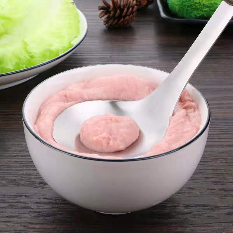 Köttbulle sked kök squeeze produktion köttbulle gadget 304 rostfritt stål hem manuell köttbulle sked