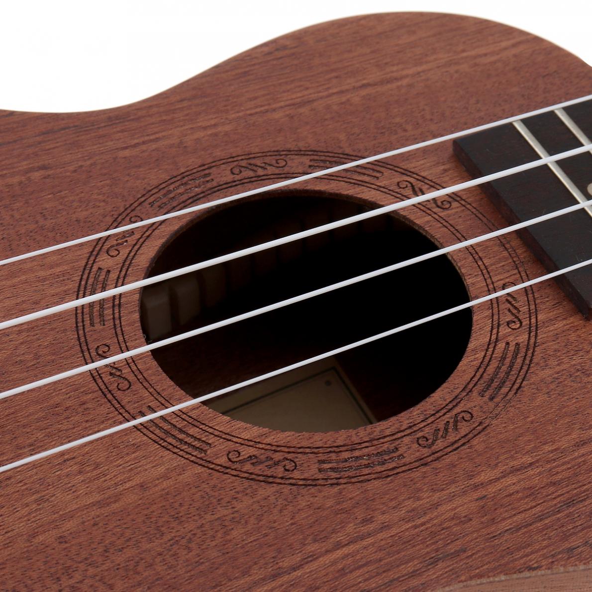 21 Inch Soprano Ukelele Uke Sapele 15 Fret 4 Snaren Palissander Toets Bruin Ukelele Professionele Muziekinstrument