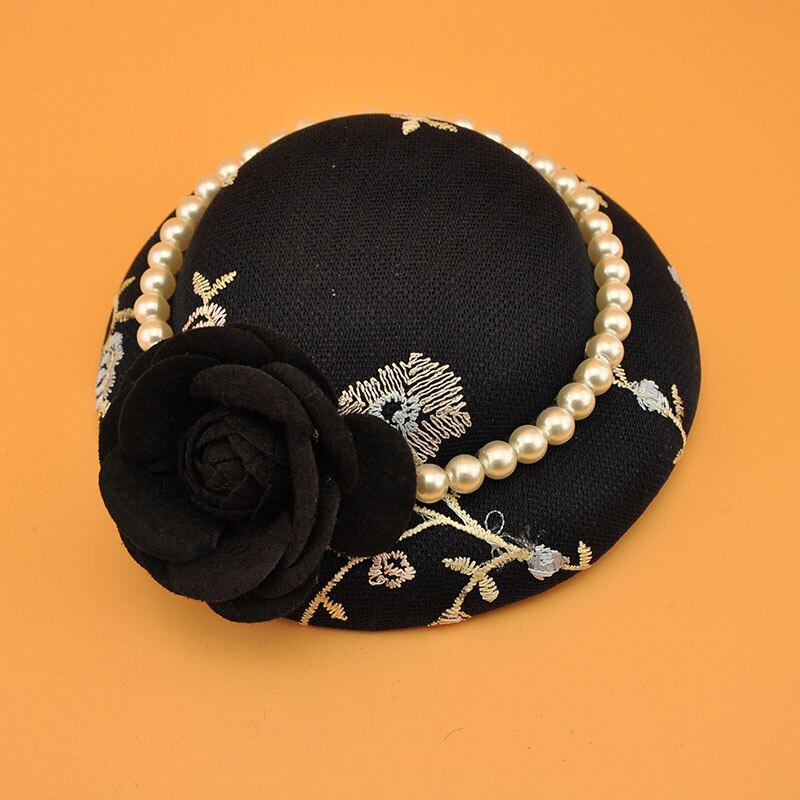 Chapeaux de mariée bleu marine fascinateurs de mariage coiffe chapeau de fête accessoires de mariage accessoires de cheveux de fête: Marine