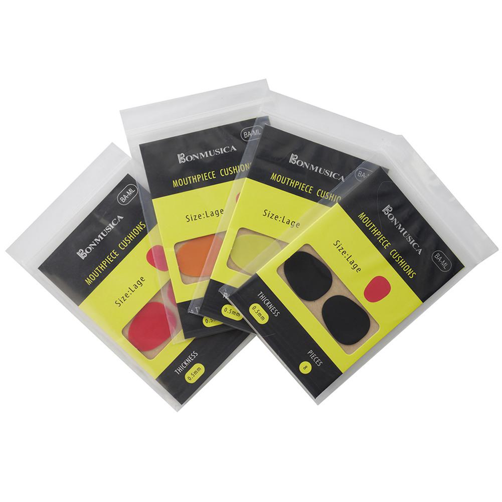 32 Pcs/set Saxophone Mouthpiece Pads Universal Silicone 0.5mm 4 Colors Mouthpiece Pads Woodwind Instrument Saxophone Accessories