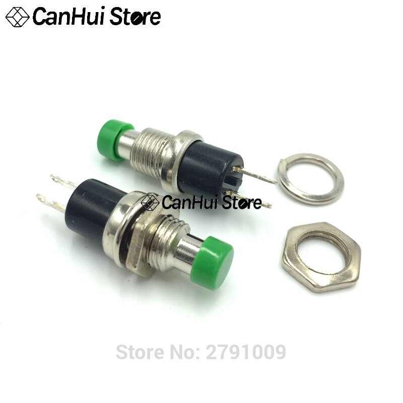 10Pcs PBS-110 -111 7MM Momentary Push Button Switch Press The Reset Switch ON OFF Button Micro Switch Normally Open closed NO/NC