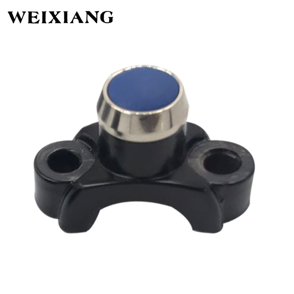 Aluminum Alloy Motorcycle Horn Button Power Start Switch Memontary Button Motorcross Handlebar Mount Switches: 867-Blue