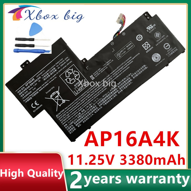 AP16A4K Laptop Batterie Für Acer schnell streben 11 AO1-132 SF113-31-P865 SF11 Ne132 N16Q9 KT. 00304,003 11,25 V 3770mAh