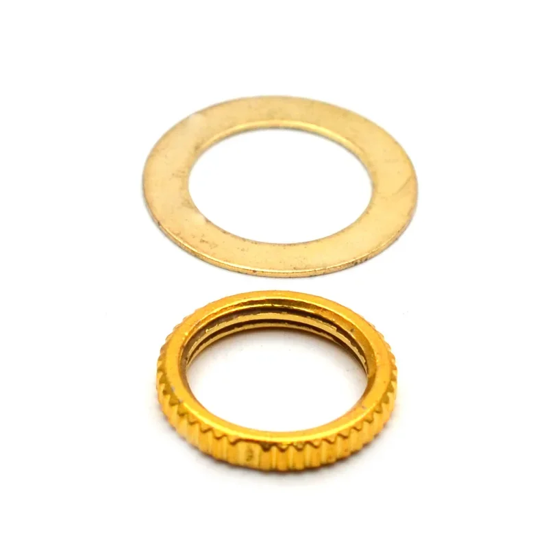 6 Sets Thread M12 Toggle Switch Nut Washer Pickup Selector Switch Nut Gasket For Electric Guitar Accessories: Yellow