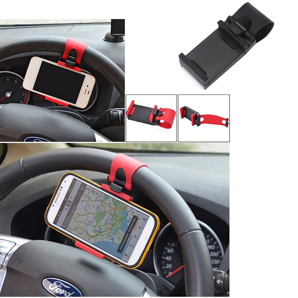 Auto Halfter Mini Luft entlüften Lenkrad Clip Montieren praktisch Handy, Mobiltelefon Halfter Universal- Für iPhone Unterstützung Halterung Stehen