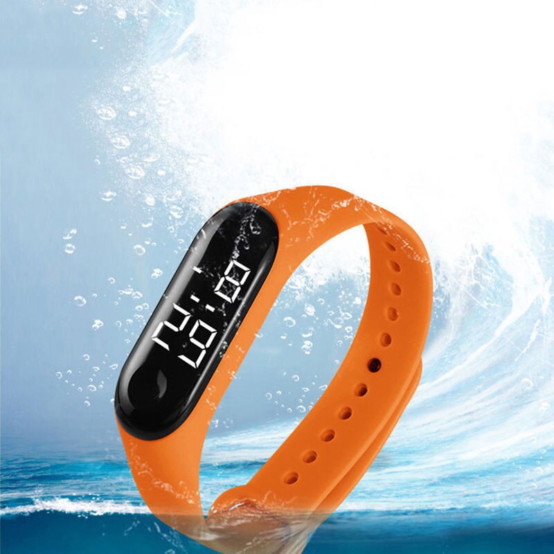 Reloj Digital femenino para Mujer, Relojes Digitales femeninos, Zegarek Damski, femenino, Bayan Kol Saati: Orange