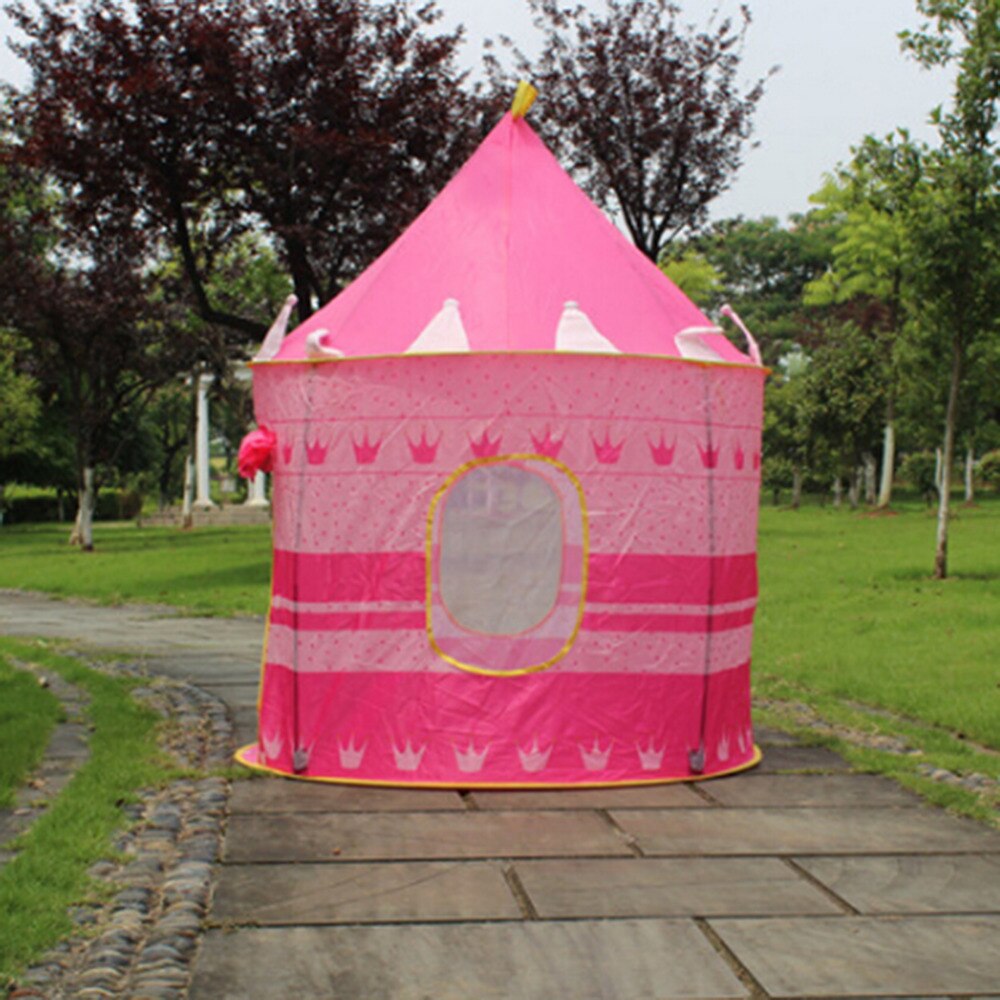 Tenda da gioco portatile pieghevole Tipi Prince tenda pieghevole bambini ragazzo Cubby Play House regali per bambini tende giocattolo all'aperto castello