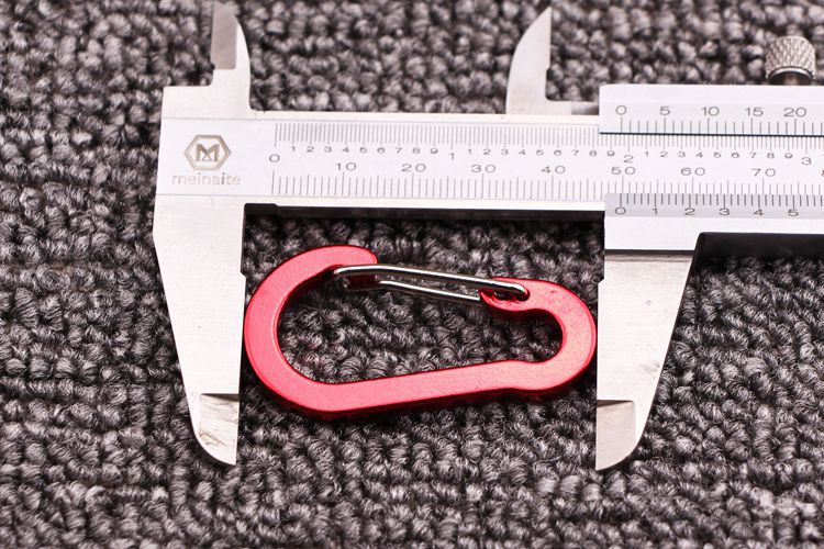 6 Stuks Aluminium Karabijnhaak Sleutelhanger Outdoor Camping Klimmen Snap Clip Lock Haak Vissen Tool Gyh