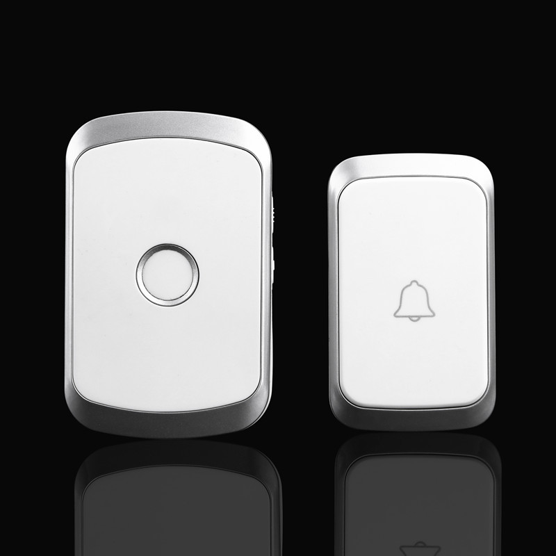 Wireless Doorbell Home Long-Distance Villa Reminder Pager Home Wireless Remote Control 36 Ring Intelligent Doorbell A20: green / Eu plug