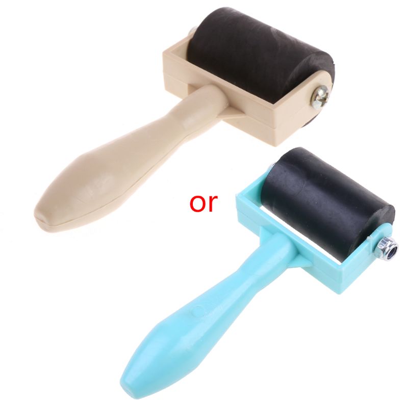 3.5cm tunga hårdgummi rullar utskrift skärm plast ram hantverksverktyg