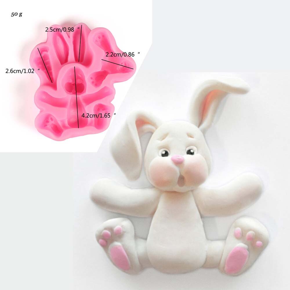 Cake Mold Animals Silicone Mold Biscuit Moldes Fondant Molds Cake Decorating Tools Chocolate Gumpaste Mold Sugarcraft,Cake Tools: rabbit