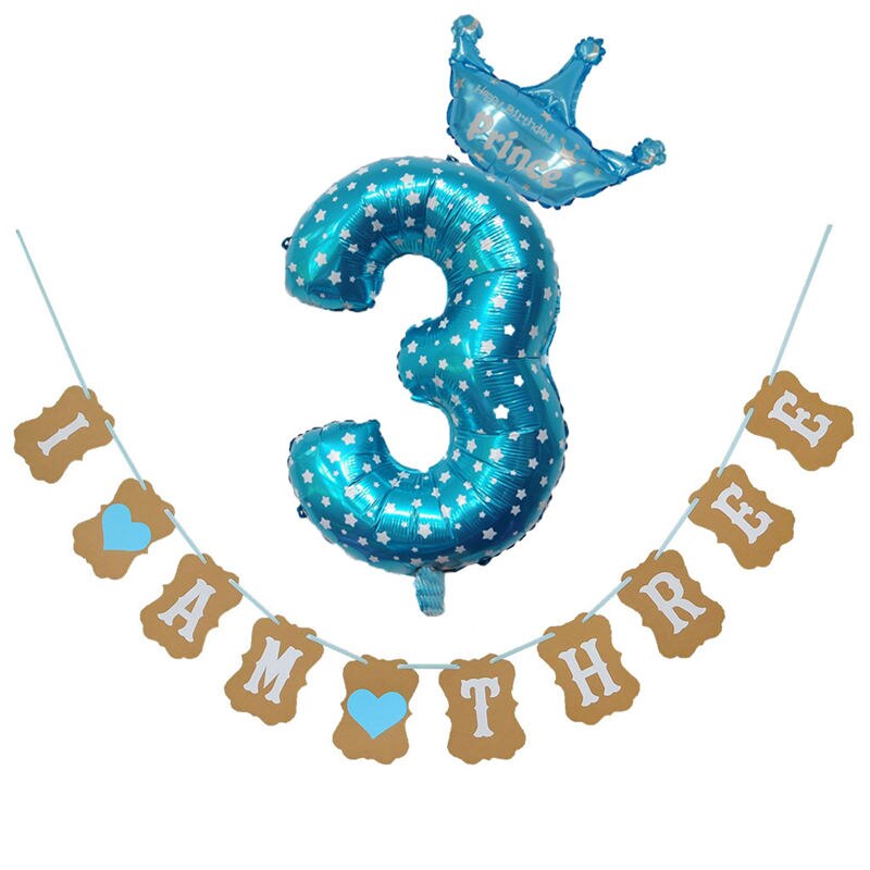 1 set van 2m knutselpapieren banners, 30 inch ballonnen, hartvormige kroon, roze ballonnenslingerset voor een meisjesverjaardagsfeestdecoratie.