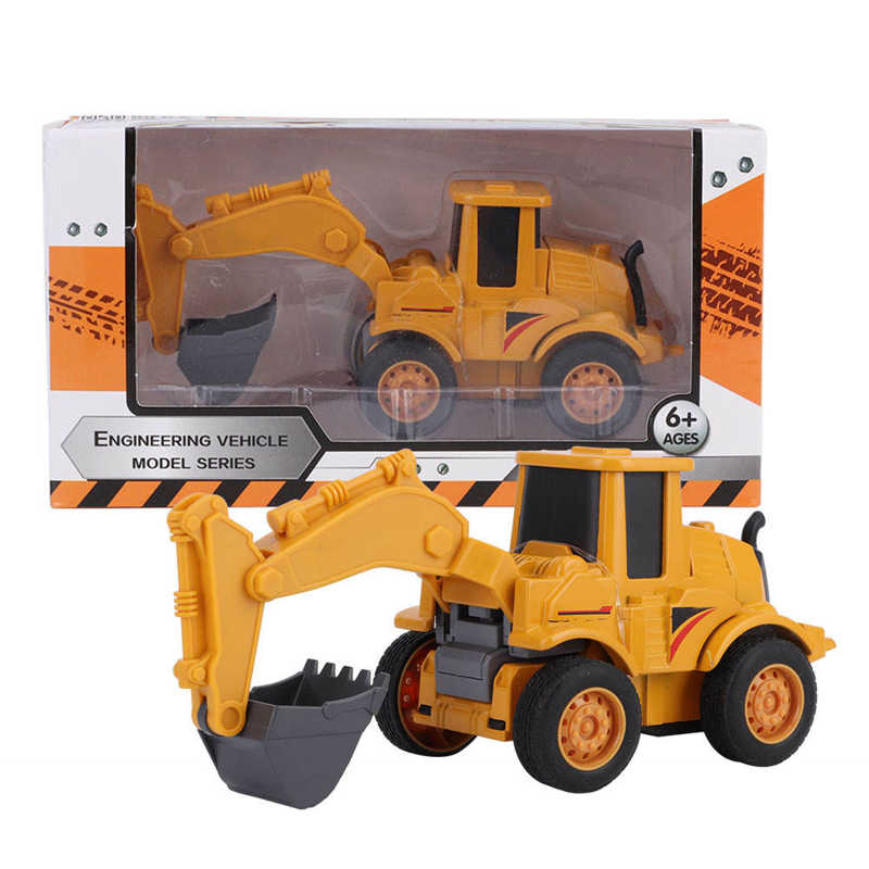 Legering Techniek Voertuig Model 360 Graden Rotatie Kinderen Kid Auto Model Speelgoed: Excavator