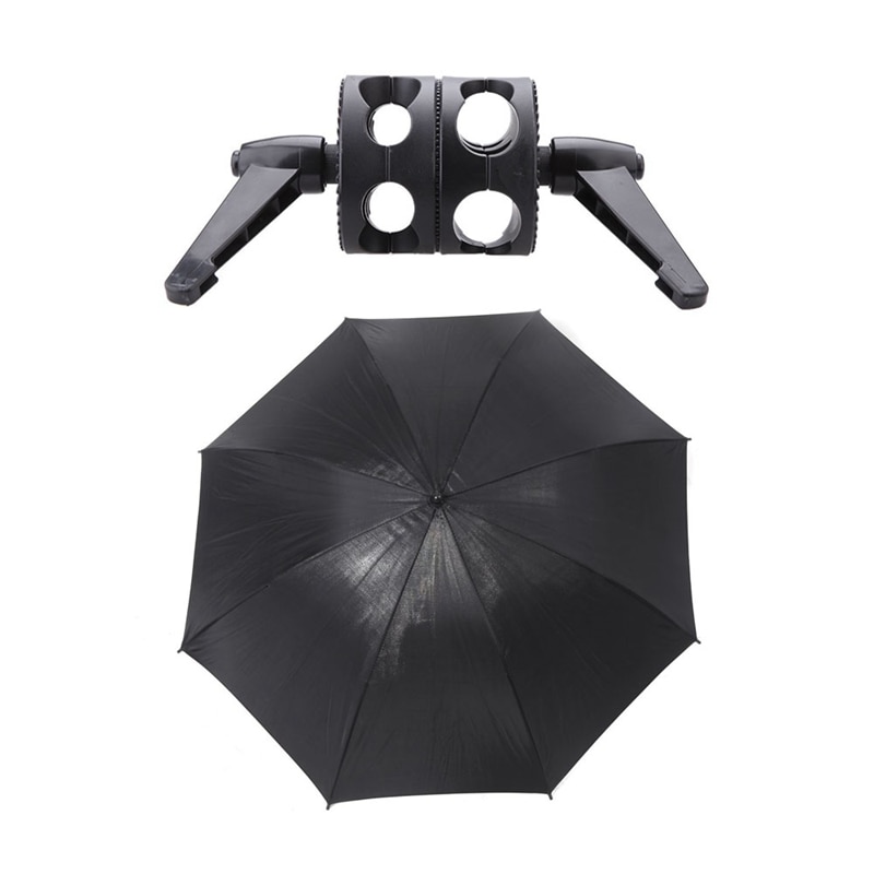 2 Pcs Photography Accessories: 1 Pcs 83cm 33In Flash Light Umbrella & 1 Pcs Dual Swiveling Grip Head Angle Clamp: Default Title