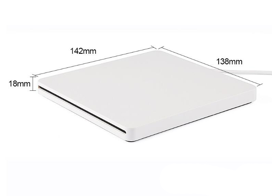 Super Slim Externe Slot in DVD-RW Behuizing USB 2.0 Case 9.5mm SATA Optische Drive Voor laptop Macbook zonder driver